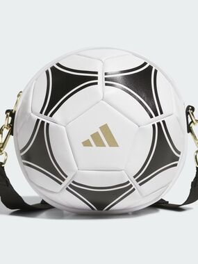 ✨️NWT✨️ adidas Round Soccer Ball Crossbody Bag in White, Black and Gold ⚽️